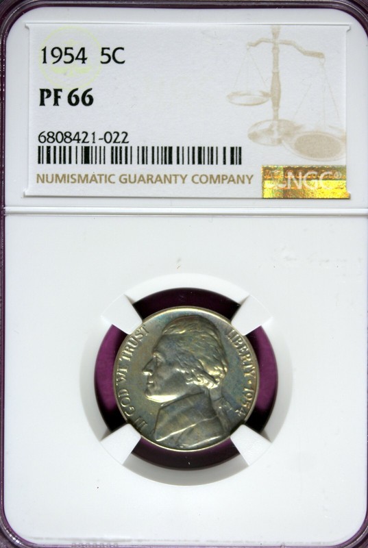1954 - NGC PF66 JEFFERSON NICKEL!!  #B45489