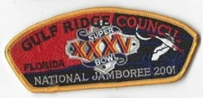 2001 National Scout Jamboree JSP Gulf Ridge Council Yellow Bdr.  [MK2493]