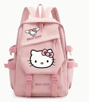 Rucksack Hello Kitty Kinder Schulrucksack Mädchen Disney Rosa Rucksack Schule - Bild 1 von 4