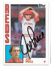 JOE PRICE 1984 TOPPS AUTOGRAPHED SIGNED # 686 CINCINNATI REDS
