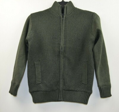 Boston Traders Boys Sherpa Fleece Lined Zip up Sweater Jacket