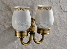 Antique Brass Wall Mounted Bathroom Accessories Toothbrush Holder sba495