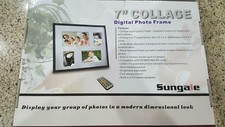 Sungale 7", 3x5", 5x3" Digital Collage Picture Frame CA703C
