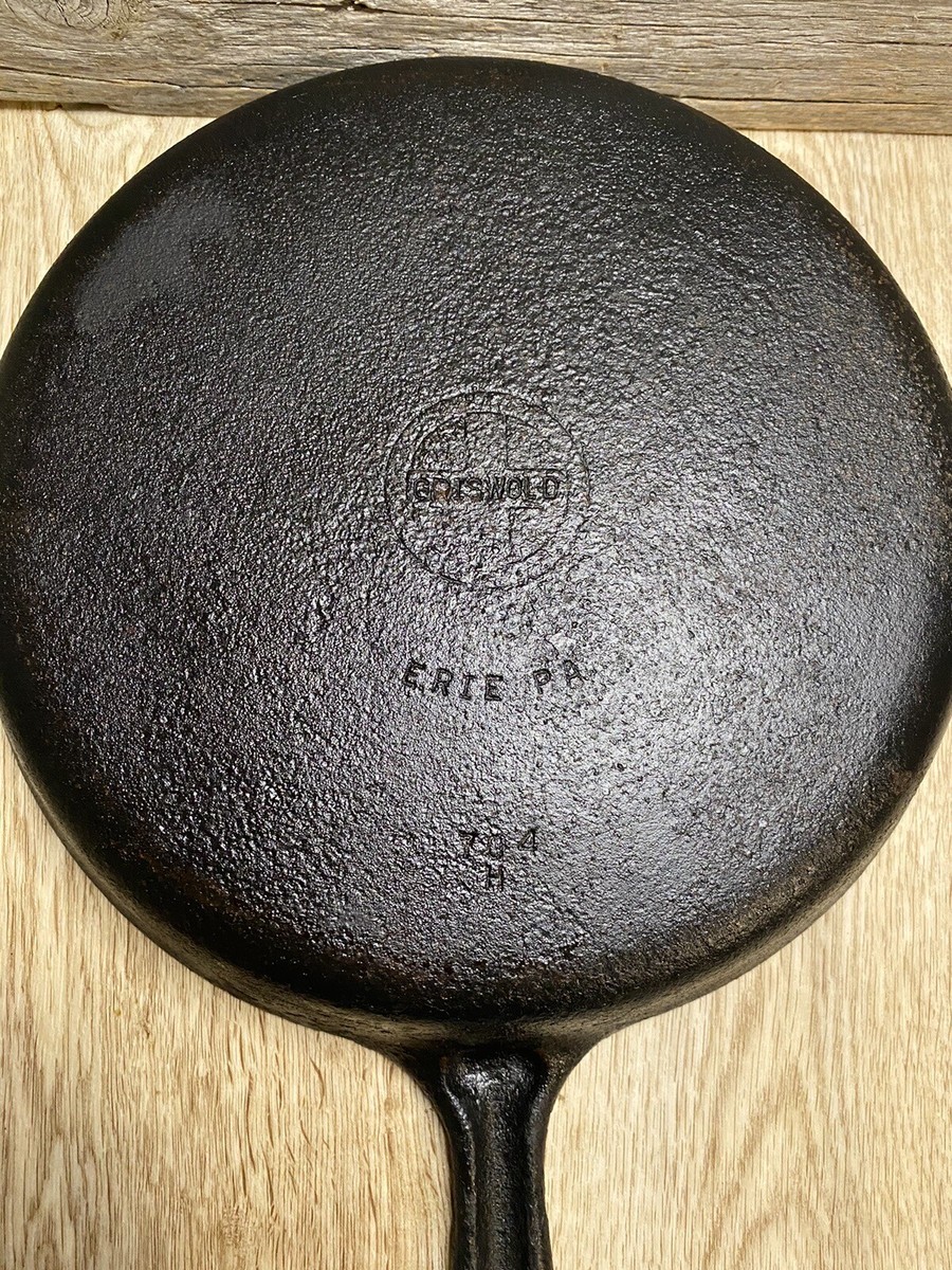 ヒロホンマT-800BORON-M40 CL-606 黒七宝焼き刻印 Griswold Cast Iron Skillet 8 Small Logo Pan 704 H Erie
