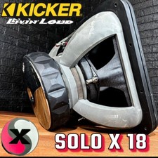 Kicker Solo X 18 ~ Factory Voice Coils! ~ Amazing Shape ~ Free Shipping