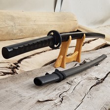 Wooden Daito Deluxe 102 cm with patterned rubber tsuba and dome, saya - Hornbeam