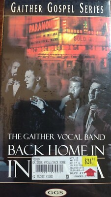 THE GAITHER VOCAL BAND...''BACK HOME IN INDIANA''......NEW SEALED GOSPEL VHS VIDEO