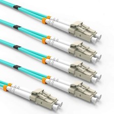 LC to LC Fiber Patch Cable Multimode OM3 10G Gigabit Fiber Optic Patch Cables...
