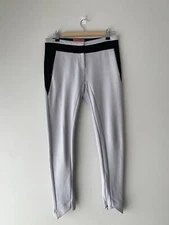 Manning Cartell Pants Womens Size 8 Black Grey Ankle Zip Corporate Officewear 