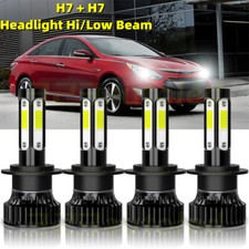 For Hyundai Sonata 2011-2014 High Low Beam Led Headlight Super Bright Bulbs Kit