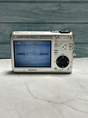 Sony Cyber-shot DSC-T3 5.1MP Digital Camera - Silver for sale