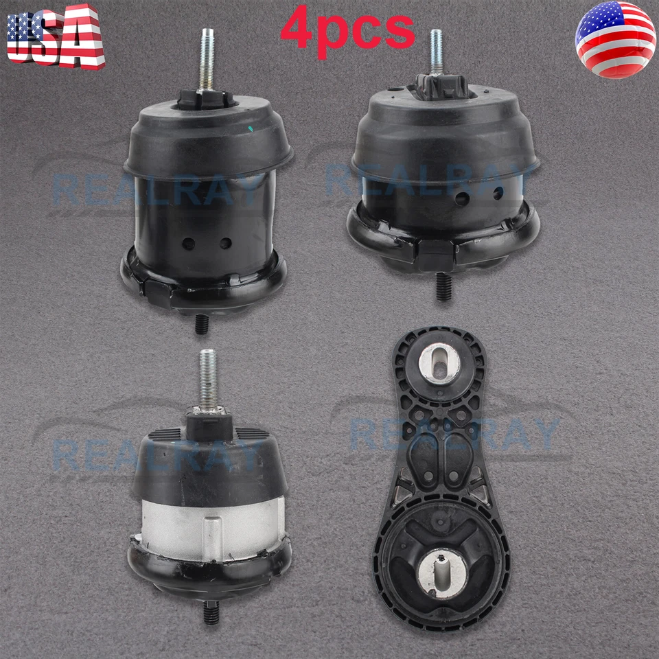 Juego de kit de montaje de motor hidráulico delantero y trasero para Enclave Traverse Acadia Foto 2 de 4