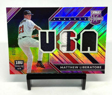 2019 Elite Extra Edition USA National Materials Purple /25 Matthew Liberatore
