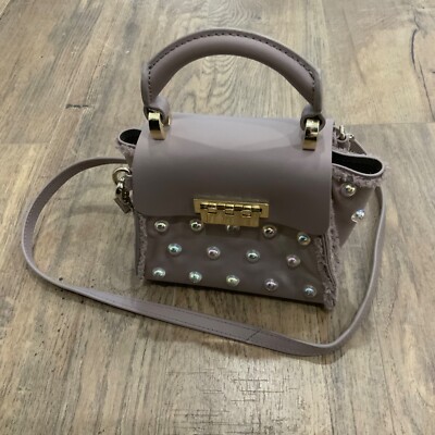 ZAC by ZAC POSEN EARTHA SHOULDER BAG PURSE w DETACHABLE STRAP in TAUPE COLOR