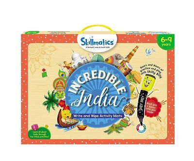 Educational Game Incredible India Reusable Activity Mats with 2Marker