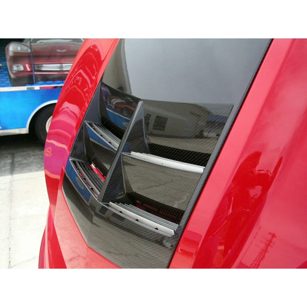 Brushed Hood Vent Trim Kit for 12 13 Chevy Camaro ZL1 w Carbon