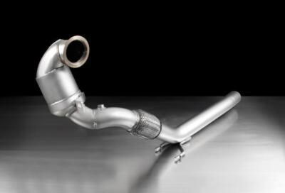 REMUS Sportauspuff Racing Downpipe mit 200zelligem Kat Skoda Octavia RS 2.0 TSi