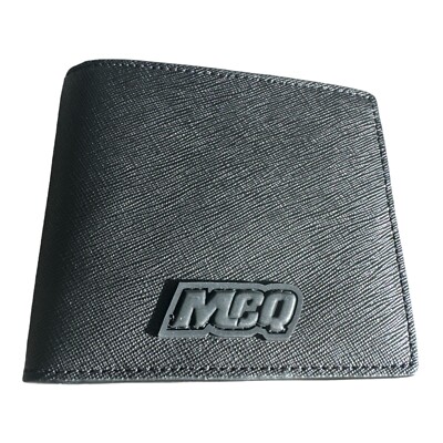 Alexander McQueen Geldbörse Schwarz Hyper Bifold Wallet Kalbsleder Leder 3D McQ Logo