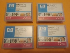 HP DAT 72 USED 4 PIECES DIGITAL DATA STORAGE CARTRIDGE 72 GB JAPAN