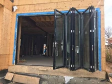 Aluminum Bi-fold Patio Sliding Folding Door  ( various sizes)