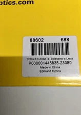 New Sealed Edmund Optics 0.367X CobaltTL Telecentric Lens