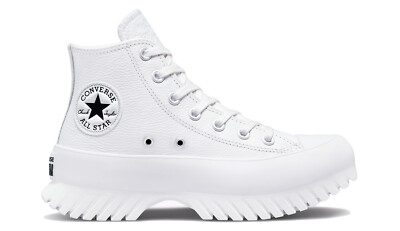 Converse Chuck Taylor All Star Lugged 2.0 Leder Schuhe in Weiß UK 4,5