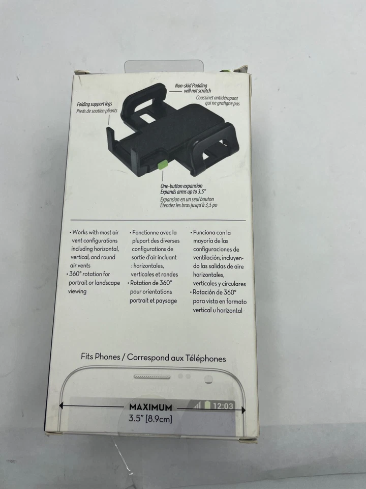 Bracketron - TripGrip Car Holder/Air Vent Mount for Mobile Phones/ GPS- Black - Image 2 of 2