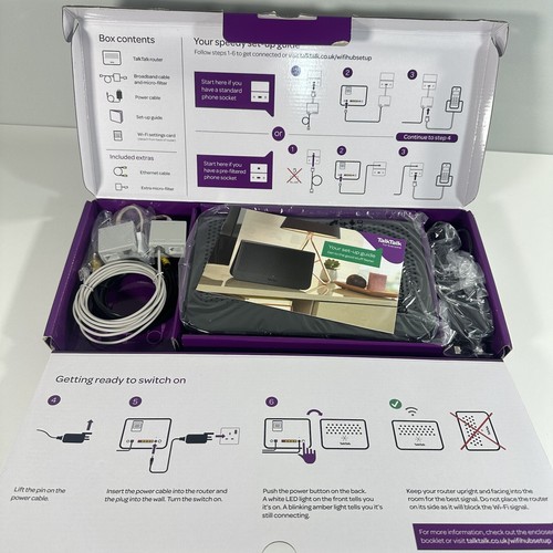 TalkTalk Wifi Hub Super Routeur sans Fil Sagemcom FAST 5364 Double Bande en Boîte - Photo 4/14