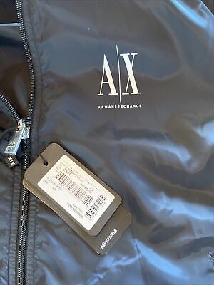 ARMANI EXCHANGE Zip-Front Reversible Bomber Jacket with ARMANI EXCHANGE Zip-Front Reversible Bomber Jacket with