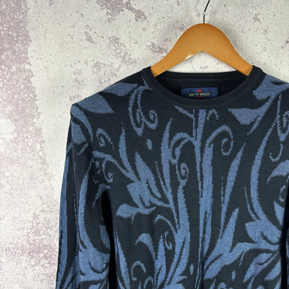 Vintage Sweater ETRO Milano Men’s Long Sleeve Luxury Y2K Size L - Image 3 of 4