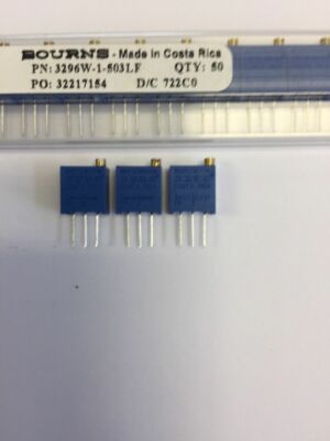 3296W-1-503LF BOURNS TRIMMER 25 UMDREHUNGEN 50K
