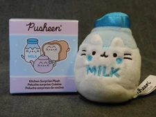 Gund NEW Pusheen MILK BOTTLE Kitchen Surprise Blind Box Series 22 Opened Plush