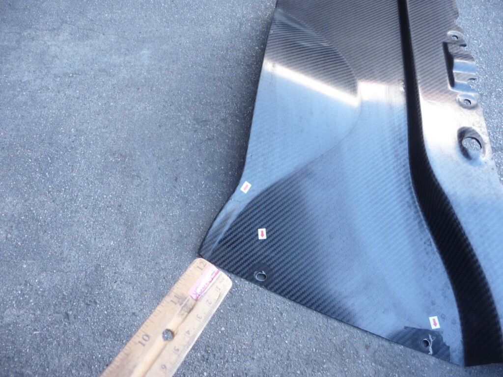 McLaren 675LT P11 GTR Rear Diffuser Cover Shield Carbon Fiber Fibre 11A7977RP OE
