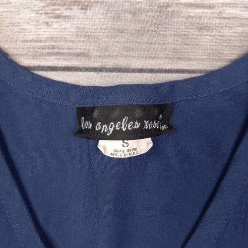 "Top Los Angeles rosa piccolo blu scrub monogrammato ""A" - Foto 2 di 5