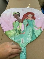 17" Disney Princesses Birthday Party Heart Helium Foil Balloon Anagram Princess