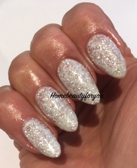 The Sparkle and Elegance of White Glitter Nails - HA Style Ecstasy