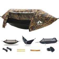 Night Cat Hammock Tent with Mosquito Net Waterproof Rainfly For Hiking Camping