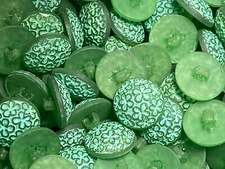 Green Matte Frost Floral Daisy Flower Button 21/MM 13/16" Shank