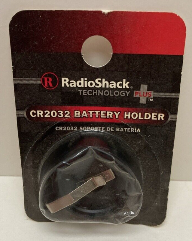 RadioShack 270-0009 CR2032 Battery Holder Accessory Holds 1 Battery NEW NIP