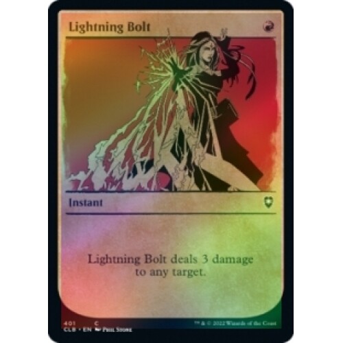 FOIL LIGHTNING BOLT (SHOWCASE) X4 Commander Legends: Battle For Baldur's Gate - Picture 1 of 1