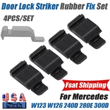 Front & Rear Door Lock Striker PLA Fix For Mercedes W123 W126 240D 280E 300D