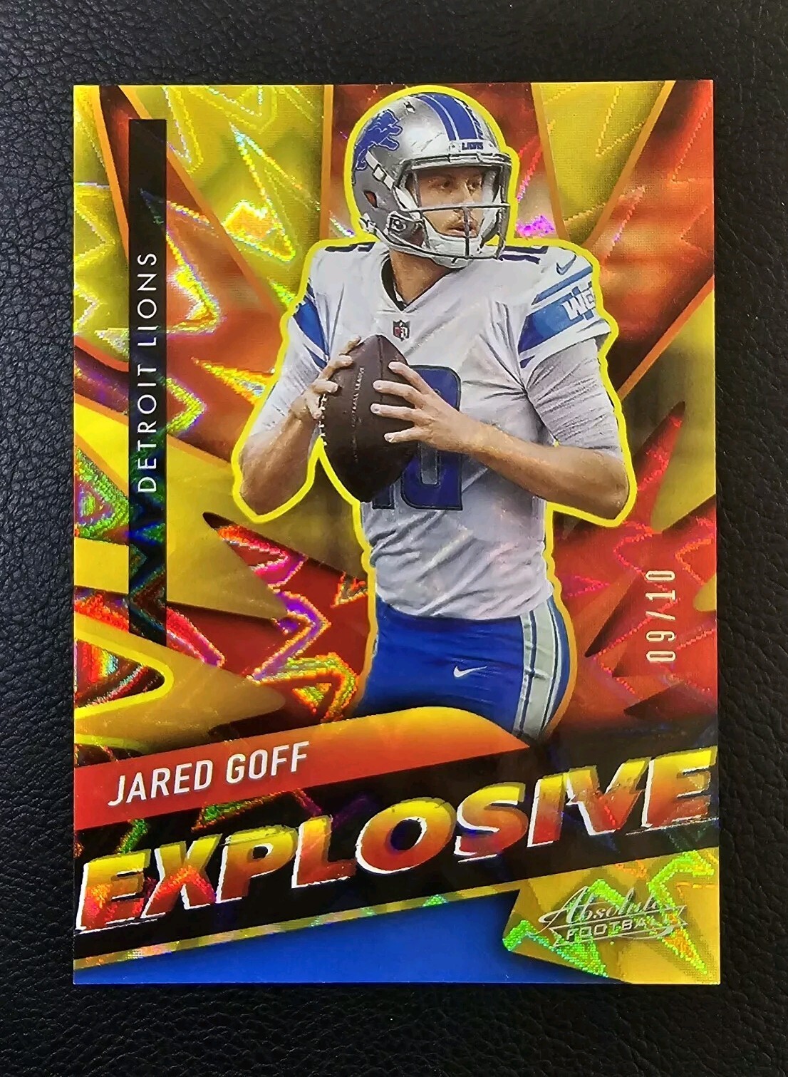 Jared Goff 2021 Absolute Gold  Explosive /10 SSP