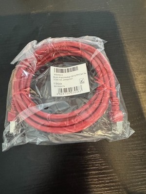 Patchkabel 3m Cat 5e SF/UTP, rot,  LAN Netzwerkkabel RJ45 Ethernet