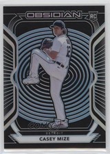 2021 Panini Chronicles Obsidian Electric Etch Carolina Blue Casey Mize #59 a8x