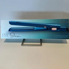 Cortex Beauty Professional 1" Flat Iron-Ceramic Coated Plates- Blue -New