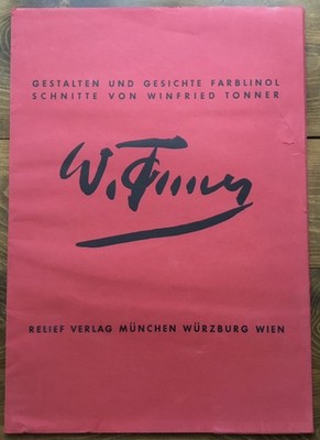 Winfried Tonner Regensburg 12 Farblinolschnitte Künstlermappe Relief Verlag