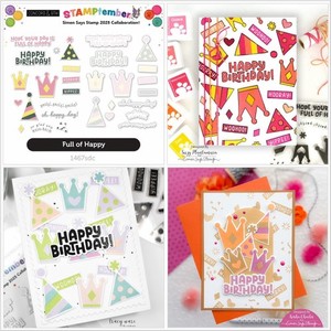 NEW - Stamptember 2025 - Concord & 9th - Full of Happy -Stamp and Die Set