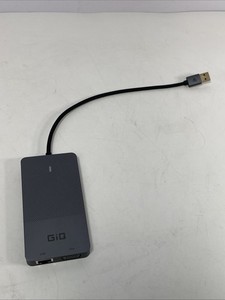 USB Docking Station GIQ USB C hub USB 3.0 to Dual HDMI VGA (3) Pre Owned