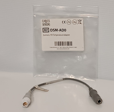 Cables & Sensors DSM-AD0 TSM-AD Siemens Compatible YSI Temperature Probe Adapter
