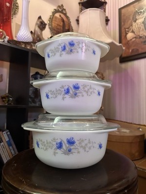 Uniware Opal Glass Casserole Dish Set of 3